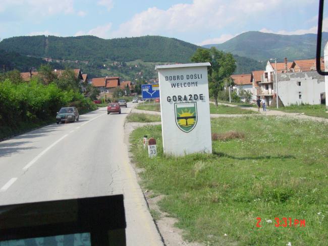 Ortsschild Gorazde